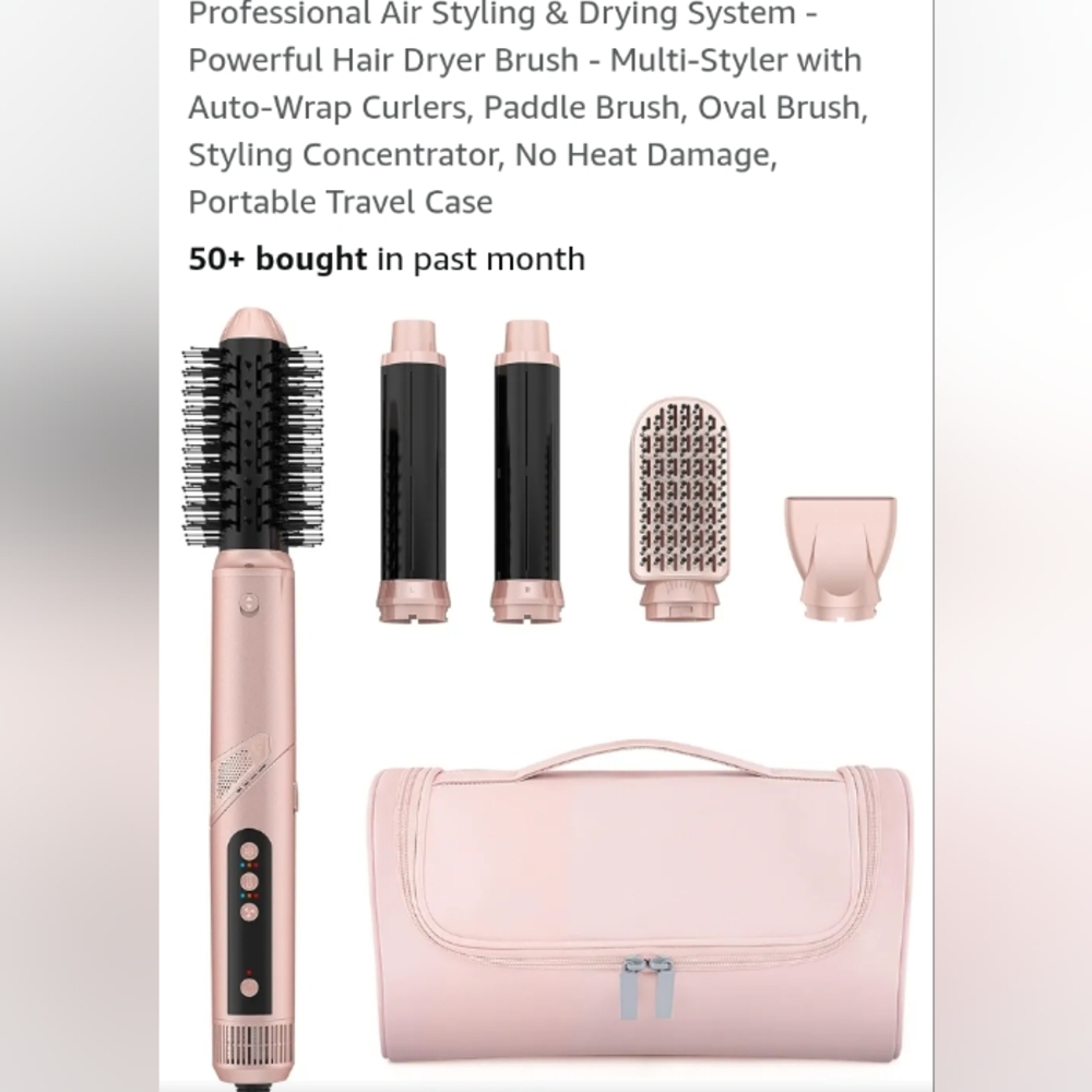 Mescomb 5 in 1 styling tools with carrying bag